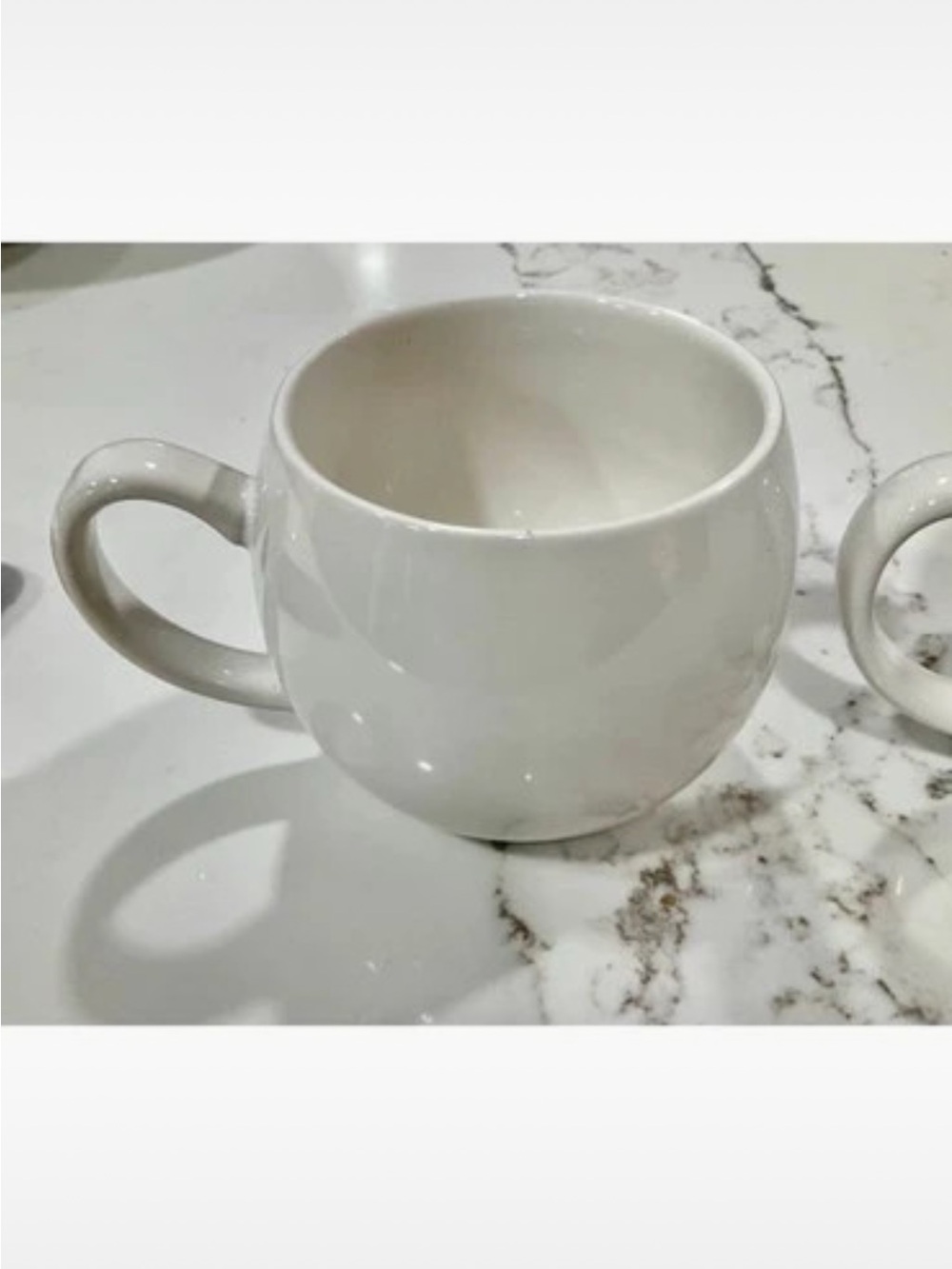 NWT  Better Homes And Gardens White Round Ceramic Coffee Mug